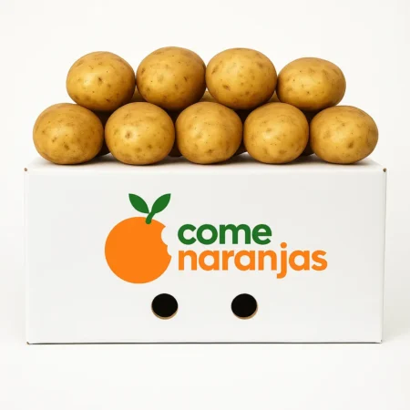 Caja de patatas del terreno