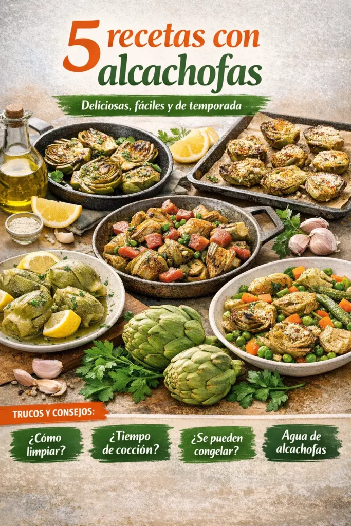 Recetas con alcachofas: 5 formas fáciles de cocinarlas