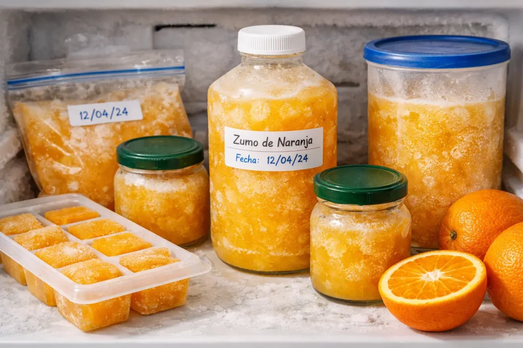 ¿Se puede congelar el zumo de naranja natural? Guía completa
